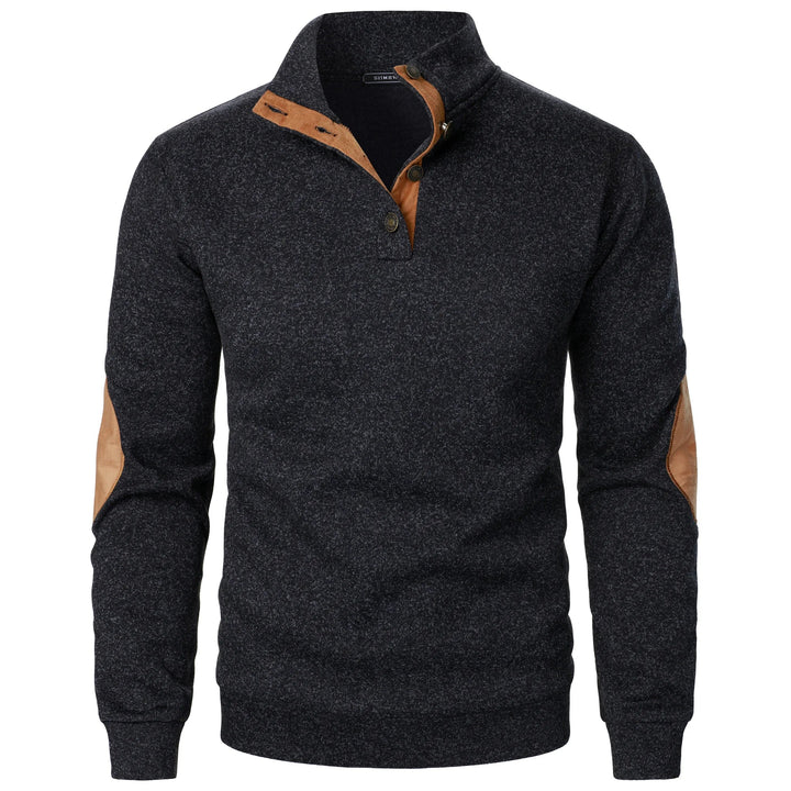 Komfortabel herre sweater i klassisk strikdesign, langærmet til hverdagsbrug.