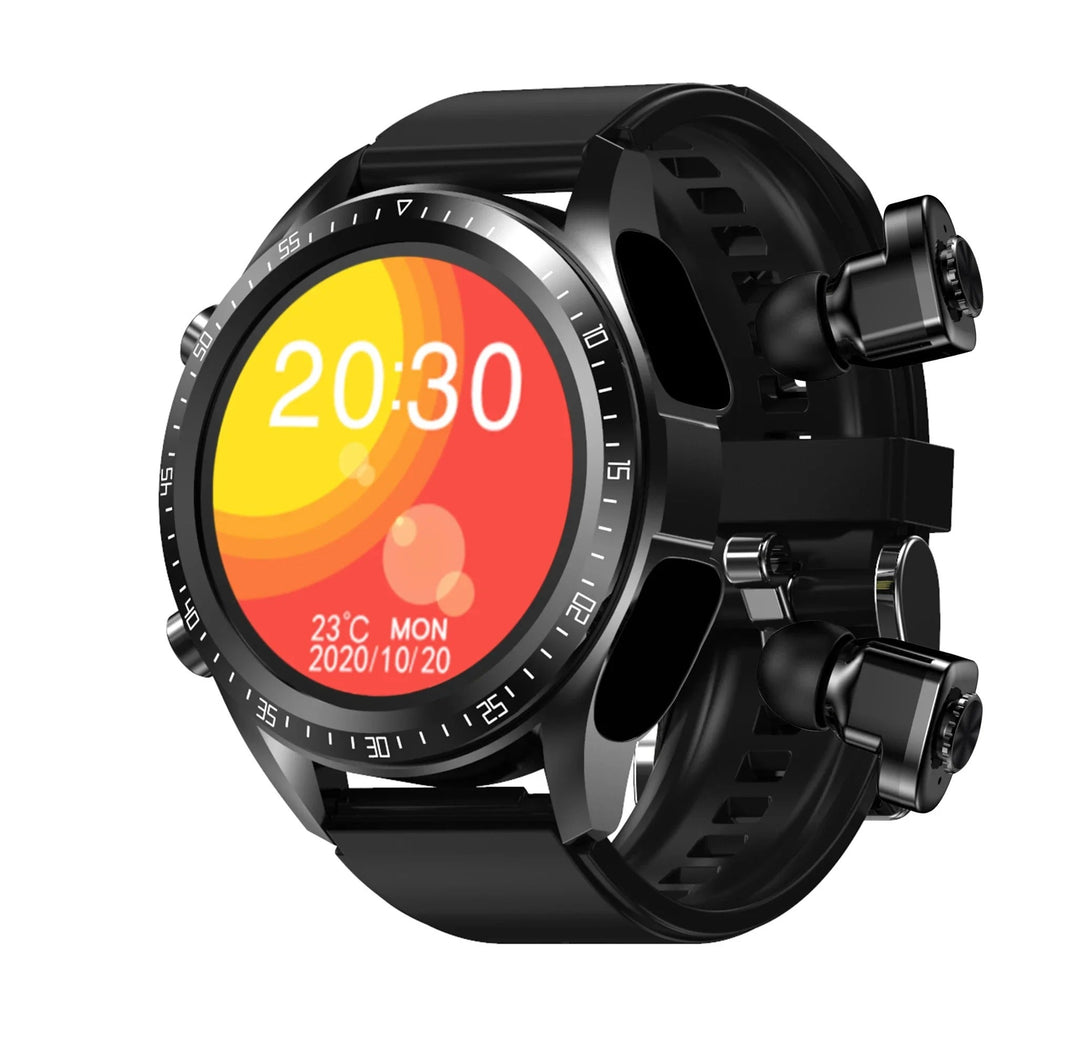 Det skarpe display på VeroPulse Smartwatch viser puls, skridt og notifikationer fra din mobil, let at aflæse.