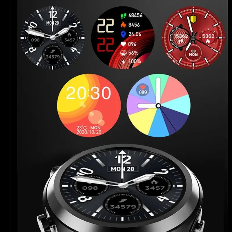 VeroPulse Smartwatch forbinder trådløst med din mobil for problemfri opkald, musikafspilning og data synkronisering.