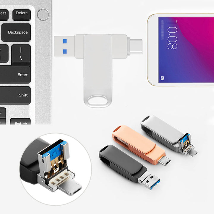 VersaLink 4-i-1 USB-drev gadget for sikker og alsidig dataoverførsel og fillagring on-the-go.