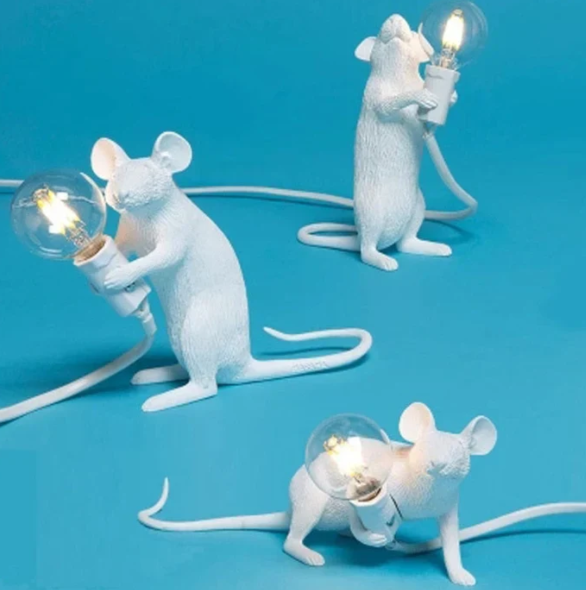 Legesyg mus-bordlampe af høj kvalitet, hyggeligt varmt lys, kunstnerisk højdepunkt til ethvert hjem.