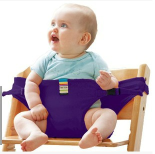 Justerbar, komfortabel babysikkerhedssele til højstol, i khaki, lilla eller pink, for sikre, stressfri måltider.