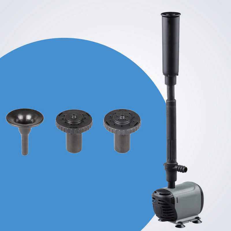 Alsidig, justerbar springvandspumpe med robust design, ideel til imponerende vandeffekter i haven.
