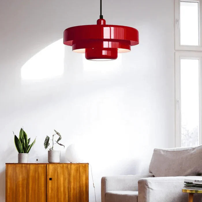 Vintage LED Pendellampe i sort-bronze, metal, varmt hvidt lys, stilfuldt design, velegnet til boliger.