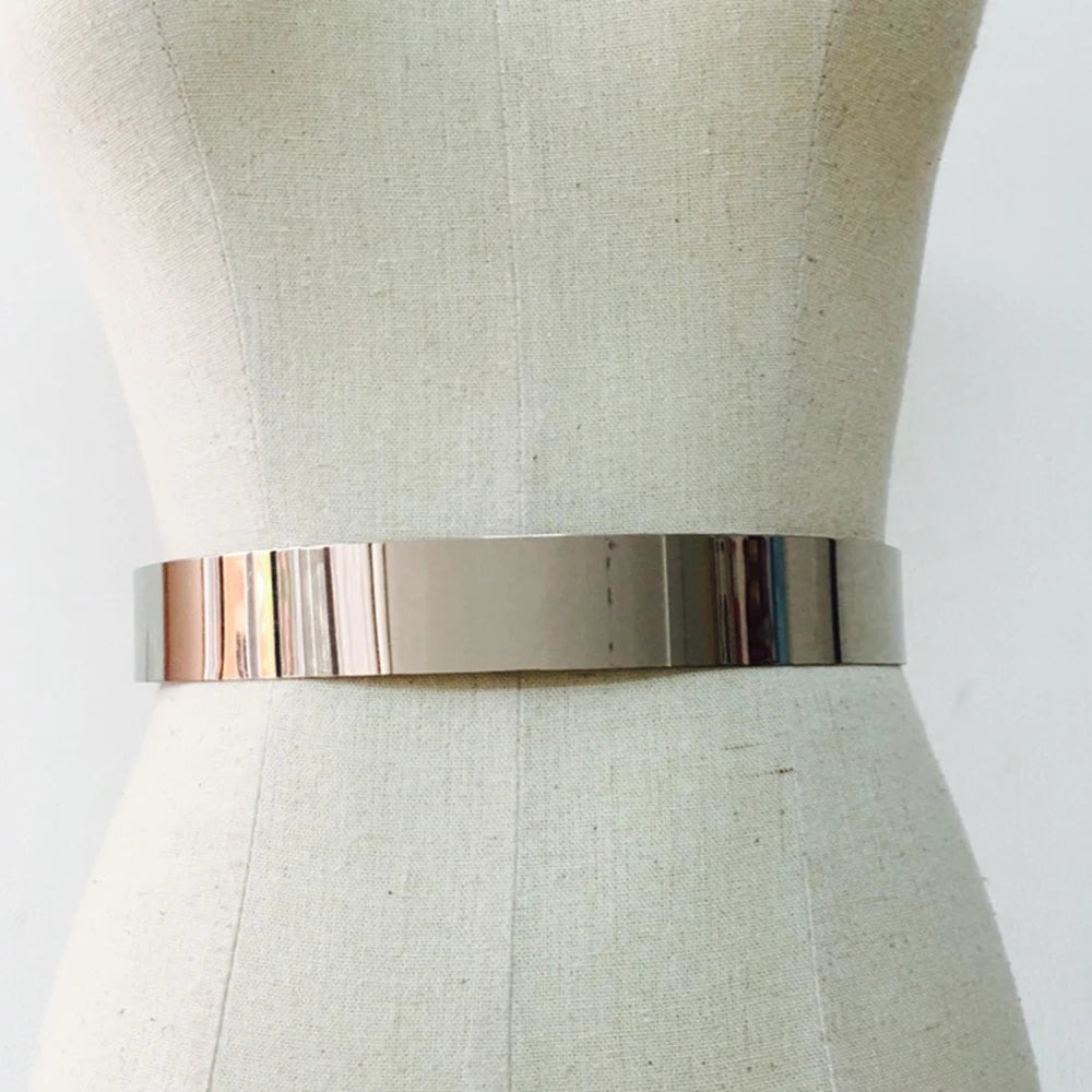 Vintage taljebælte til kvinder, justerbart, guld-sølv, metal, elegant, klassisk til moderne og stilfulde outfits.