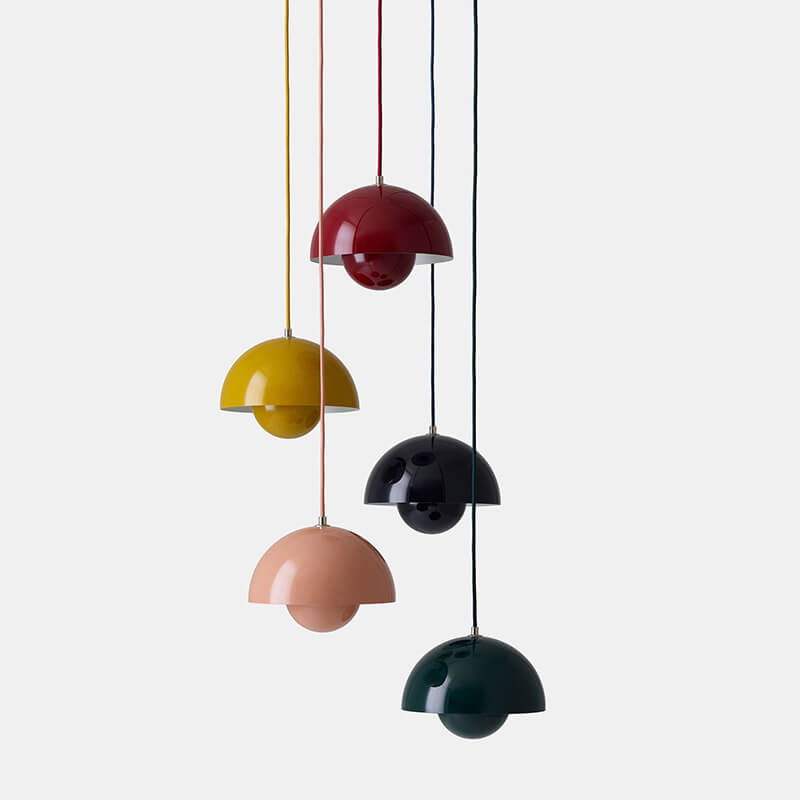 VividDome loftlampe; moderne design, farverig, skaber hygge og atmosfære i hjemmet.