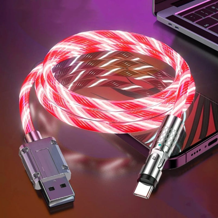 VoltFlex USB-C magnetisk opladerkabel, ideelt til hurtig opladning af telefoner.