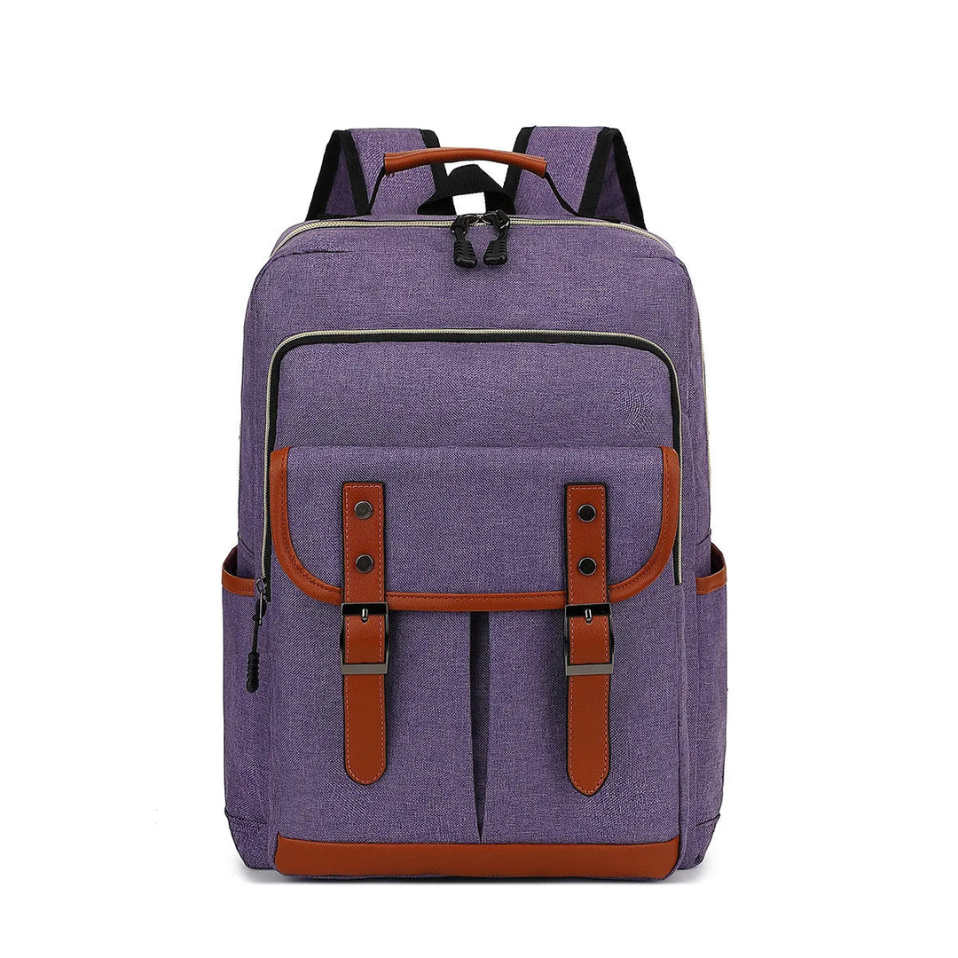 Vandtæt, stilfuld laptop-rygsæk, unisex, robust, alsidige rum, ideel til rejser. Beskytter mod fugt.