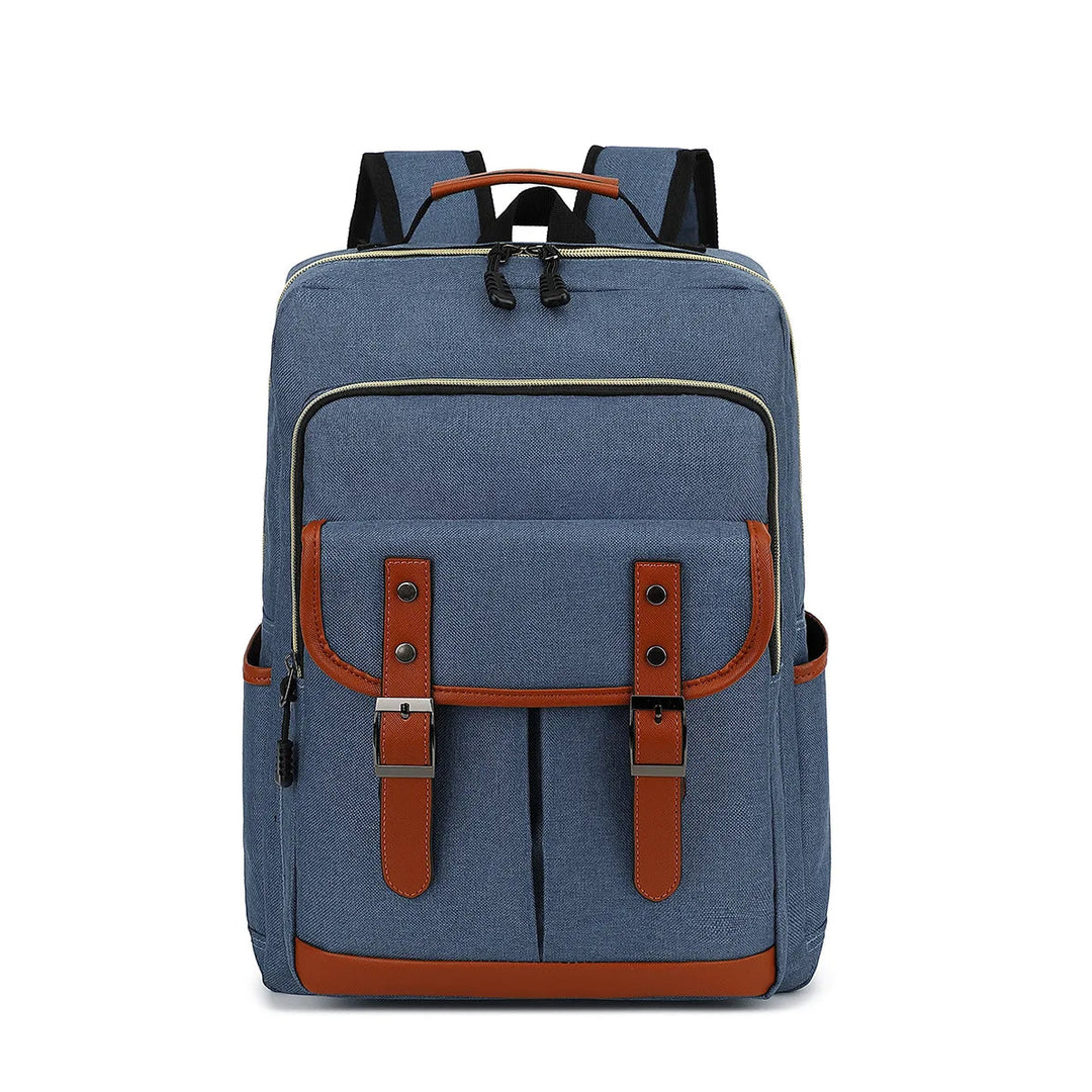 Vandtæt, stilfuld laptop-rygsæk, unisex, robust, alsidige rum, ideel til rejser. Beskytter mod fugt.