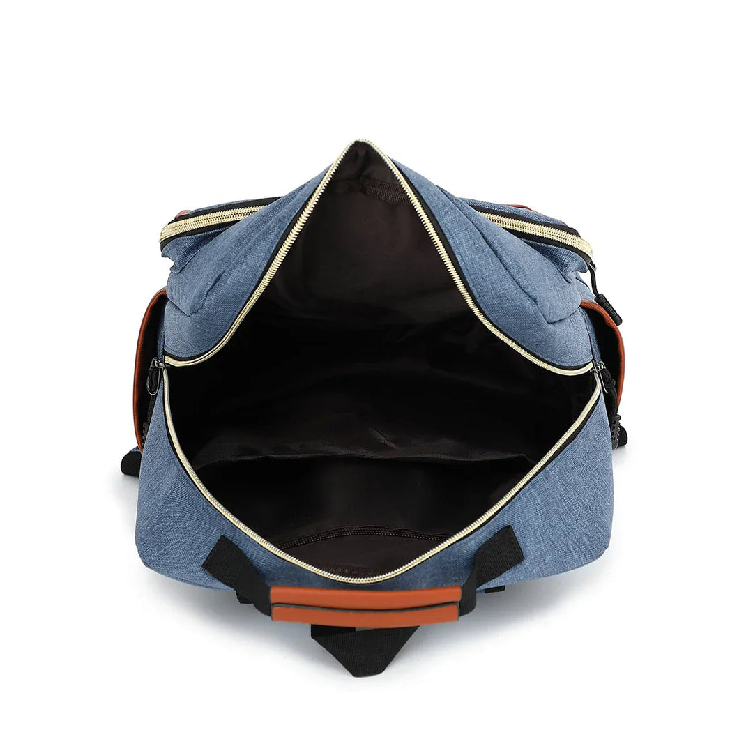 Vandtæt, stilfuld laptop-rygsæk, unisex, robust, alsidige rum, ideel til rejser. Beskytter mod fugt.