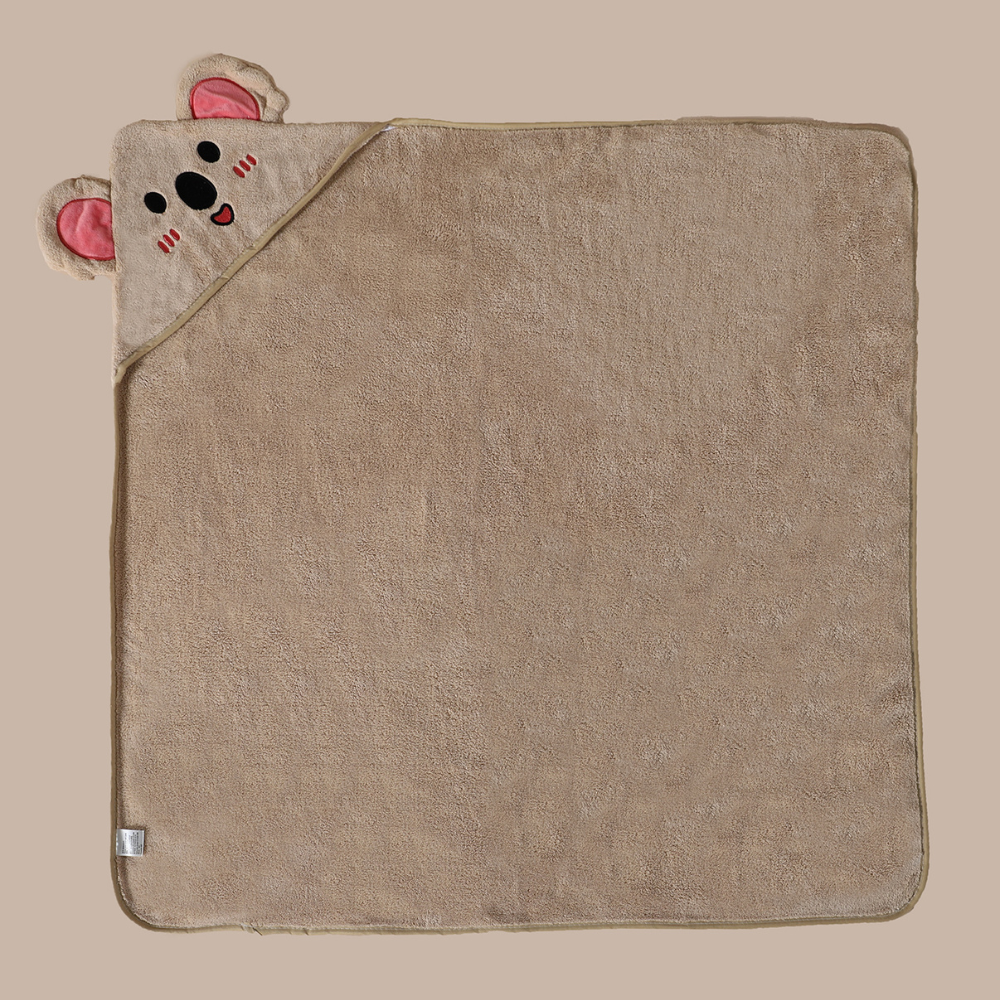 Babybadehåndklæde design med koalaører