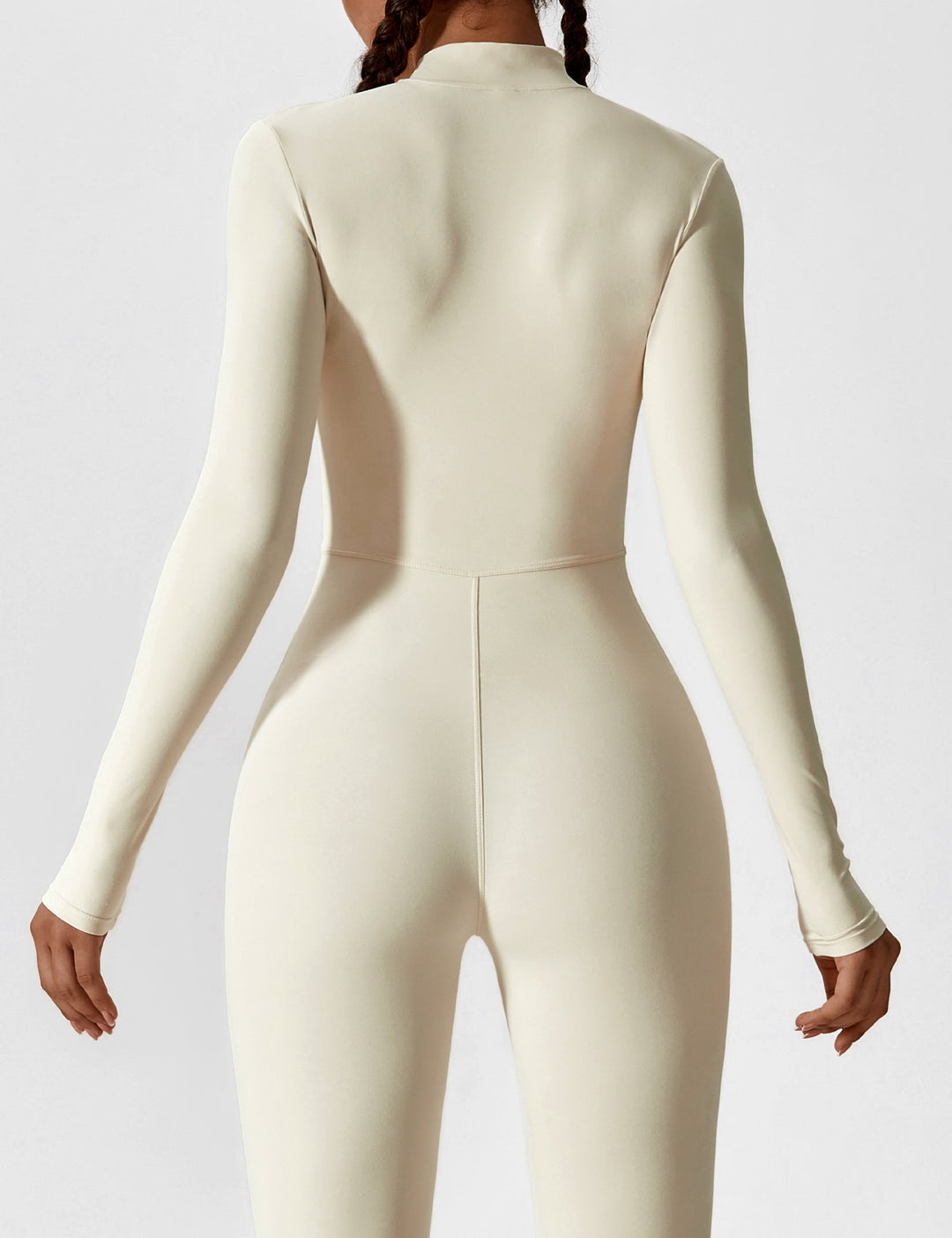 Alsidig damejumpsuit med lynlås, behagelig og stilfuld til alle lejligheder.
